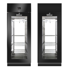 Шкаф холодильный Meatico AC9608 STG GREEN MEAT 700 BLACK PANORAMA