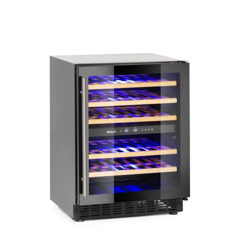 Винний холодильник, 2-х зонний, 46 пляшок, 133 л, 220-240V/90W, 595x588x(H)820mm