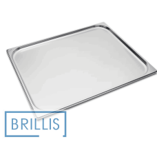 Гастроємність Brillis н/ж сталь GN 2/1-20 мм (650x530x20мм) Гастроємність Brillis н/ж сталь GN 2/1-20 мм (650x530x20мм)