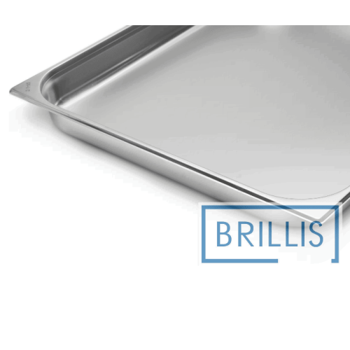 Гастроємність Brillis н/ж сталь GN 2/1-65 мм (650x530x65мм)