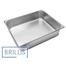 Гастроємність Brillis н/ж сталь GN 2/1-150 мм (650x530x150мм) Гастроємність Brillis н/ж сталь GN 2/1-150 мм (650x530x150мм)