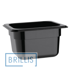 Гастроємність РС 1/9-100 мм з полікарбонату Brillis (108х176х100) чорна Гастроємність РС 1/9-100 мм з полікарбонату Brillis (108х176х100) чорна
