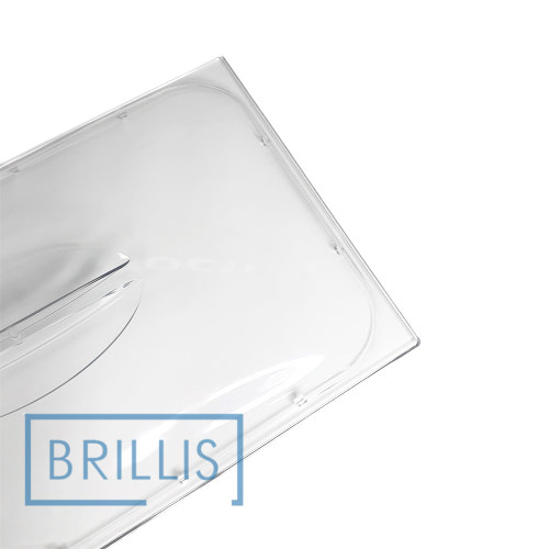 Кришка гастроємності BRILLIS з полікарбонату GN 1/1, прозора купольна