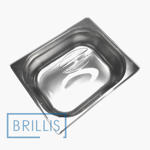 Кришка гастроємності BRILLIS з полікарбонату GN 1/2, прозора купольна