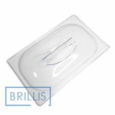 Кришка гастроємності BRILLIS з полікарбонату GN 1/4, прозора купольна Кришка гастроємності BRILLIS з полікарбонату GN 1/4, прозора купольна
