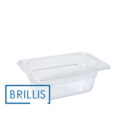 Гастроємність BRILLIS із полікарбонату GN 1/9-65 мм, прозора Гастроємність BRILLIS із полікарбонату GN 1/9-65 мм, прозора