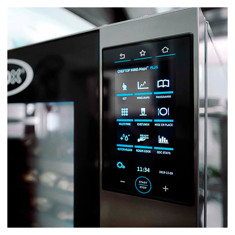 Нова панель керування Unox Plus Новий сенсорний екран печей Unox Plus